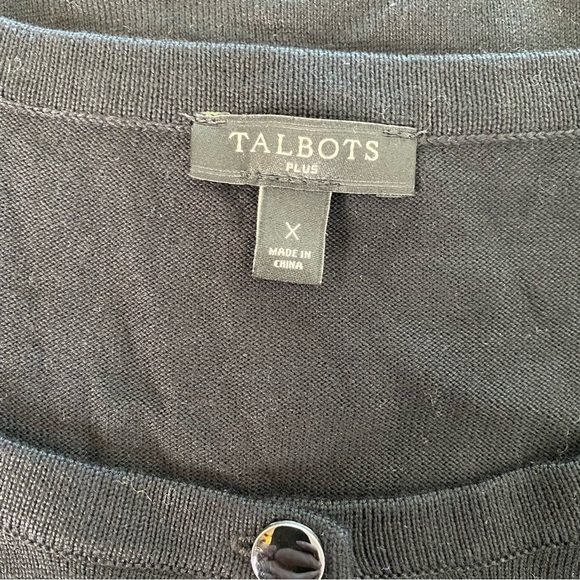 Talbots Charming Cardigan Champagne Bottles Sweater - Picture 9 of 9